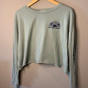 Golden Coast Long Sleeve Crop Top